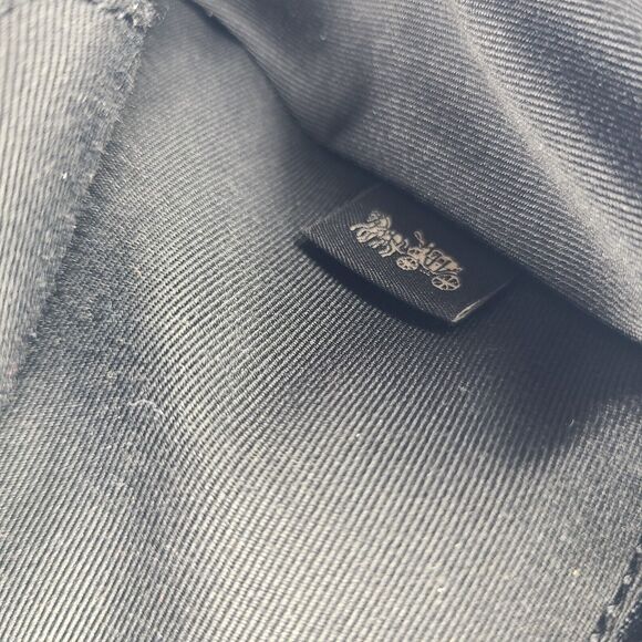 Coach Court Backpack Pebbled Leather Black Gold Black A2221-5666 Luxury Goods - Picture 9 of 15